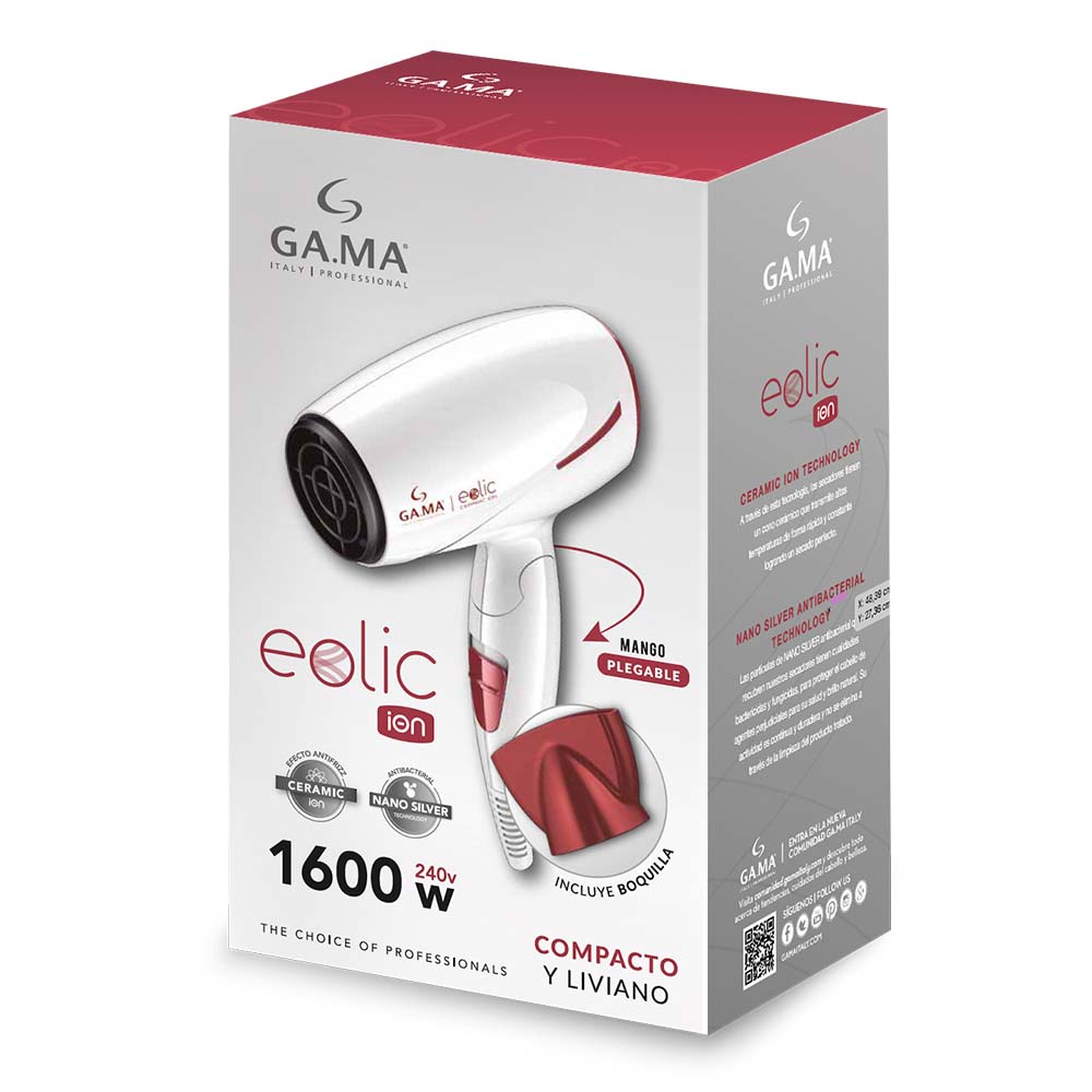 Secador Gama Portátil Eolic Ceramic